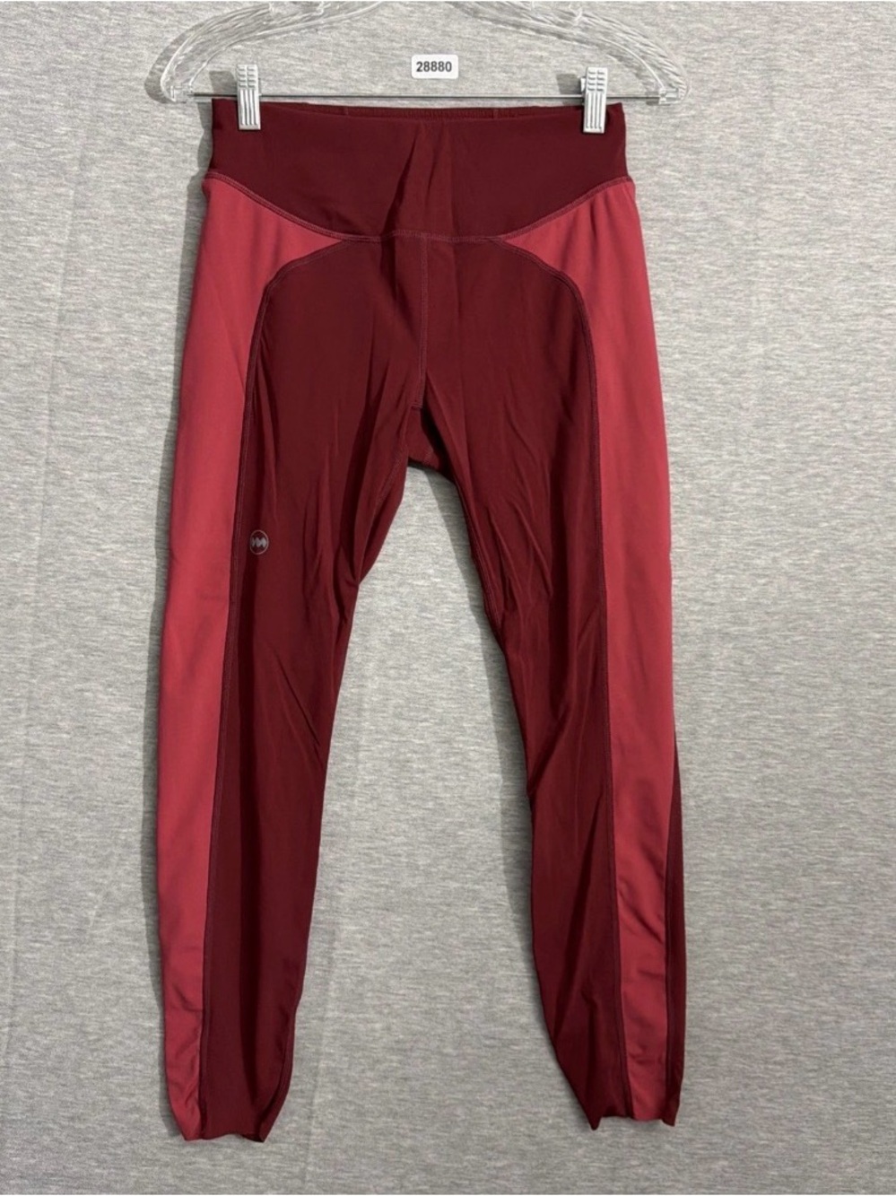 Janji Groundwork 7/8 Tights/Leggings in Red/Pink
